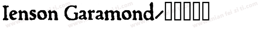 Jenson Garamond字体转换